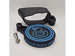 Bite the Bullet 3D Ultimate Duck Deck with Neon Blue Lettering; Black Body (18-25 Jeep Wrangler JL)