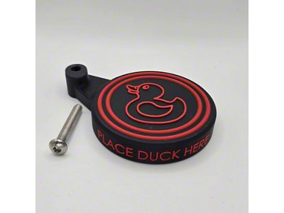 Bite the Bullet 3D Ultimate Duck Deck with Red Lettering; Black Body (07-18 Jeep Wrangler JK)