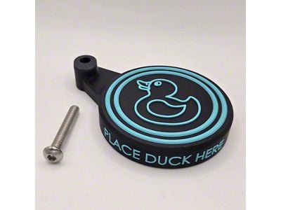 Bite the Bullet 3D Ultimate Duck Deck with Teal Lettering; Black Body (07-18 Jeep Wrangler JK)