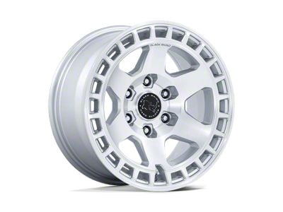 Black Rhino Bahari Gloss Silver with Machined Face 6-Lug Wheel; 17x8.5; 25mm Offset (03-09 4Runner)