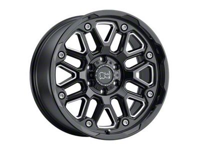 Black Rhino Hollister Gloss Black Milled 6-Lug Wheel; 17x9.5; 12mm Offset (03-09 4Runner)