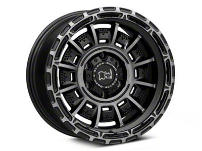 Black Rhino Legion Matte Black with Gray Tint 6-Lug Wheel; 17x9; -12mm Offset (03-09 4Runner)