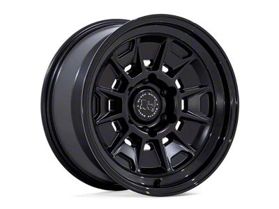 Black Rhino Mondo Matte Black with Gloss Black Lip 6-Lug Wheel; 17x8.5; 20mm Offset (03-09 4Runner)