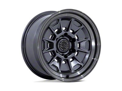 Black Rhino Mondo Matte Gunmetal with Gloss Gray Lip 6-Lug Wheel; 17x9; -38mm Offset (03-09 4Runner)