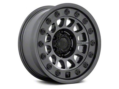 Black Rhino Outback Matte Gunmetal 6-Lug Wheel; 17x8.5; -10mm Offset (03-09 4Runner)