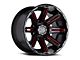 Black Rhino Rampage Gloss Black with Red Inner Lip 6-Lug Wheel; 20x12; -44mm Offset (03-09 4Runner)