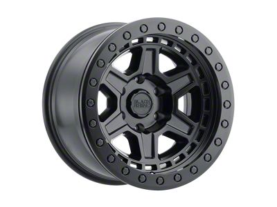 Black Rhino Reno Beadlock Matte Black with Black Bolts 6-Lug Wheel; 17x8.5; 0mm Offset (03-09 4Runner)