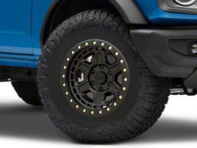 Black Rhino Reno Matte Black with Brass Bolts 6-Lug Wheel; 17x9; -12mm Offset (03-09 4Runner)