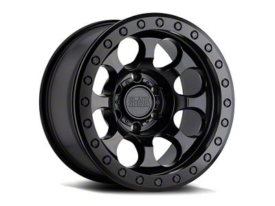 Black Rhino Riot Beadlock Matte Black 6-Lug Wheel; 17x8.5; 0mm Offset (03-09 4Runner)