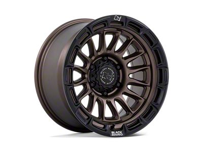 Black Rhino Rival Burnt Bronze with Matte Black Lip 6-Lug Wheel; 17x9; -12mm Offset (03-09 4Runner)