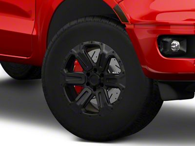 Black Rhino Wanaka Matte Black 6-Lug Wheel; 17x8.5; 12mm Offset (03-09 4Runner)