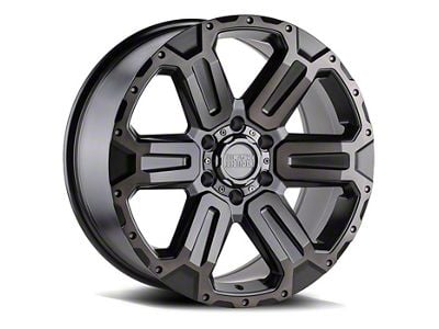 Black Rhino Wanaka Matte Gunmetal with Brushed Face and Gunmetal Tint 6-Lug Wheel; 17x8.5; 12mm Offset (03-09 4Runner)