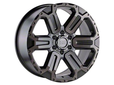 Black Rhino Wanaka Matte Gunmetal with Brushed Face and Gunmetal Tint 6-Lug Wheel; 20x9; 12mm Offset (03-09 4Runner)