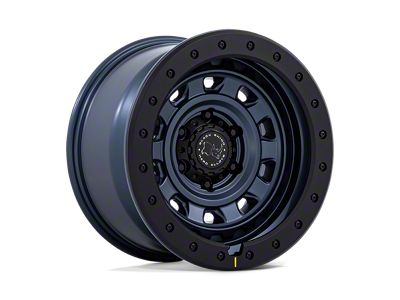 Black Rhino Xplorer Metallic Blue with Matte Black Lip 6-Lug Wheel; 17x9; 1mm Offset (03-09 4Runner)