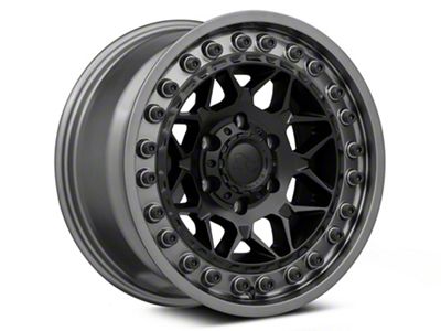 Black Rhino Alpha Matte Black with Gunmetal Lip 6-Lug Wheel; 18x9; 0mm Offset (04-15 Titan)