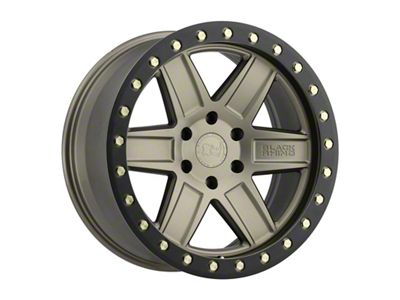 Black Rhino Attica Matte Bronze with Brass Bolts 6-Lug Wheel; 18x9.5; -18mm Offset (04-15 Titan)