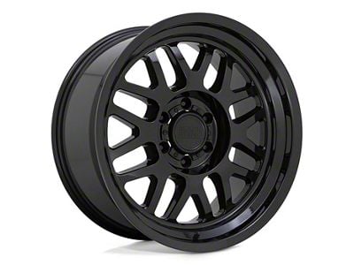 Black Rhino Delta Gloss Black 6-Lug Wheel; 18x9.5; 12mm Offset (04-15 Titan)