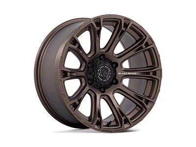 Black Rhino Diamondback Burnt Bronze 6-Lug Wheel; 18x9; 12mm Offset (04-15 Titan)