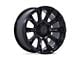 Black Rhino Diamondback Matte Black 6-Lug Wheel; 20x9; -12mm Offset (04-15 Titan)