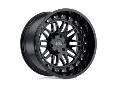 Black Rhino Fury Gloss Black 6-Lug Wheel; 20x9.5; 12mm Offset (04-15 Titan)