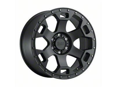 Black Rhino Gauntlet Semi Gloss Black with Gunmetal Bolts 6-Lug Wheel; 18x9; -18mm Offset (04-15 Titan)