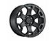 Black Rhino Gauntlet Semi Gloss Black with Gunmetal Bolts 6-Lug Wheel; 18x9; -18mm Offset (04-15 Titan)