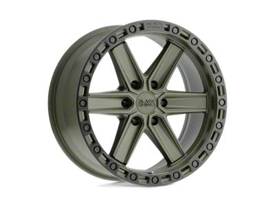 Black Rhino Henderson Olive Drab Green with Black Ring 6-Lug Wheel; 20x9.5; -18mm Offset (04-15 Titan)