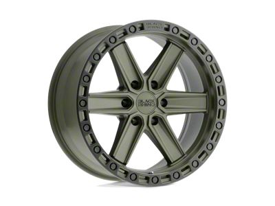 Black Rhino Henderson Olive Drab Green with Black Ring 6-Lug Wheel; 20x9.5; 18mm Offset (04-15 Titan)