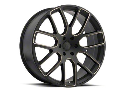 Black Rhino Kunene Matte Black Dart Tint Milled 6-Lug Wheel; 22x9.5; 25mm Offset (04-15 Titan)