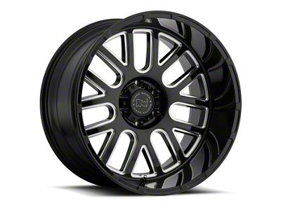 Black Rhino Pismo Gloss Black Milled 6-Lug Wheel; 20x9.5; -18mm Offset (04-15 Titan)