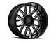 Black Rhino Pismo Gloss Black Milled 6-Lug Wheel; 20x9.5; -18mm Offset (04-15 Titan)