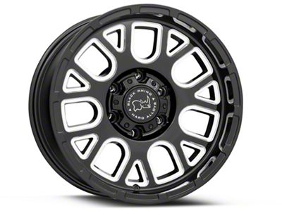 Black Rhino Pismo Gloss Black Milled 6-Lug Wheel; 20x9.5; 6mm Offset (04-15 Titan)