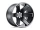 Black Rhino Raze Matte Black 6-Lug Wheel; 22x14; -76mm Offset (04-15 Titan)