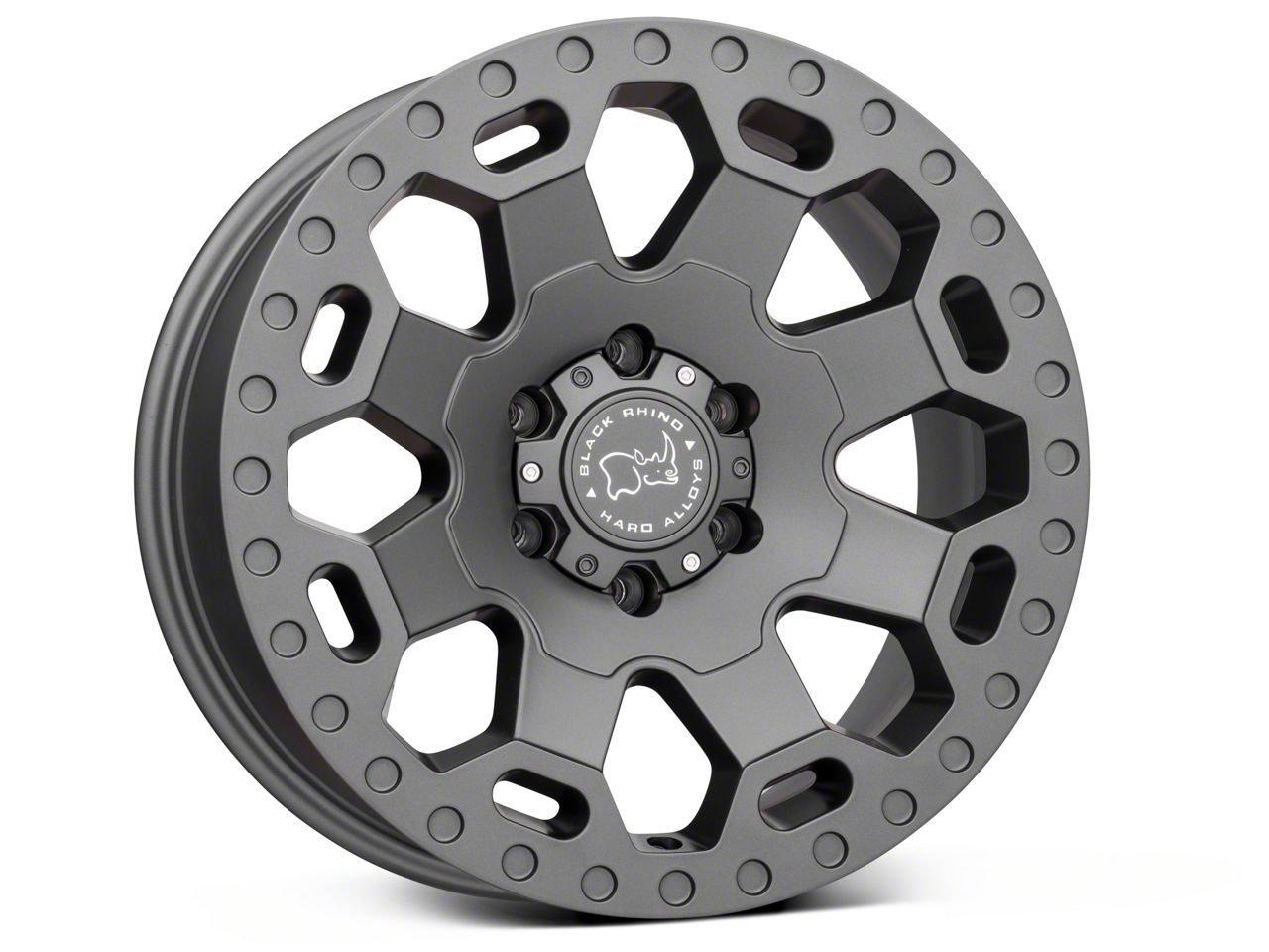 Black Rhino Titan Warlord Matte Gunmetal 6-Lug Wheel; 18x9; -12mm