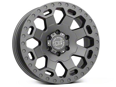 Black Rhino Warlord Matte Gunmetal 6-Lug Wheel; 18x9; -12mm Offset (04-15 Titan)