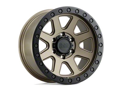 Black Rhino Baker Matte Bronze with Black Ring 6-Lug Wheel; 17x8.5; 0mm Offset (05-21 Frontier)