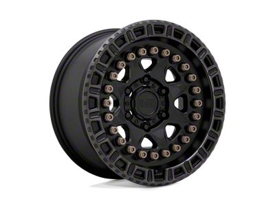 Black Rhino Carbine Matte Black with Machined Tinted Ring 6-Lug Wheel; 18x9; 0mm Offset (05-21 Frontier)