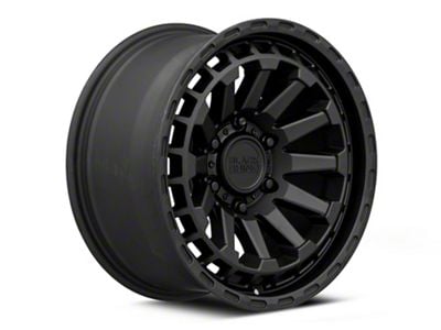 Black Rhino Raid Matte Black 6-Lug Wheel; 18x9.5; 18mm Offset (05-21 Frontier)