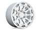 Black Rhino Rotor Gloss Silver With Mirror Cut Face 6-Lug Wheel; 18x9; 12mm Offset (05-21 Frontier)
