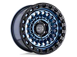 Black Rhino Sentinel Cobalt Blue with Black Ring 6-Lug Wheel; 17x8.5; 0mm Offset (05-21 Frontier)