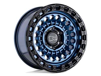 Black Rhino Sentinel Cobalt Blue with Black Ring 6-Lug Wheel; 17x8.5; 0mm Offset (05-21 Frontier)