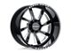 Black Rhino Blaster Gloss Black Milled 6-Lug Wheel; Left Directional; 22x14; -76mm Offset (05-15 Tacoma)