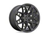 Black Rhino Caprock Matte Gunmetal 6-Lug Wheel; 17x8.5; 0mm Offset (05-15 Tacoma)