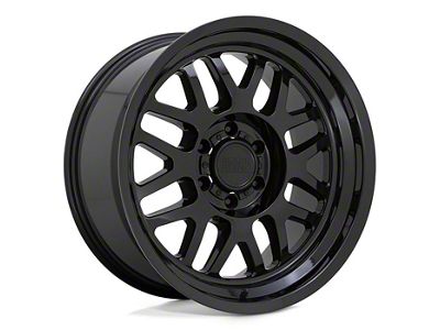 Black Rhino Delta Gloss Black 6-Lug Wheel; 17x9.5; -18mm Offset (05-15 Tacoma)