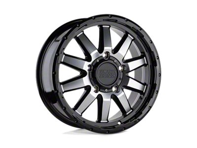 Black Rhino Excursion Gloss Black with Mirror Face 6-Lug Wheel; 18x8; 35mm Offset (05-15 Tacoma)