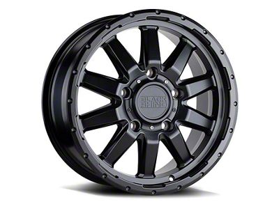 Black Rhino Excursion Matte Black 6-Lug Wheel; 17x7.5; 35mm Offset (05-15 Tacoma)