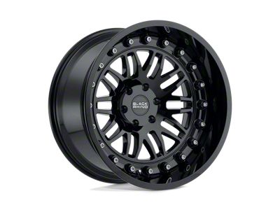 Black Rhino Fury Gloss Black 6-Lug Wheel; 20x9.5; 12mm Offset (05-15 Tacoma)