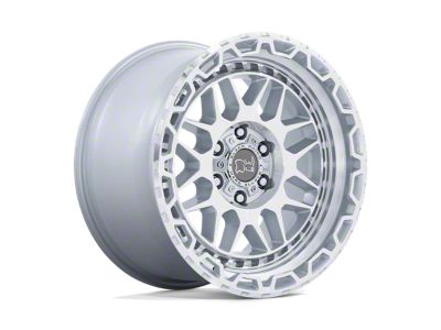 Black Rhino Holcomb Gloss Silver with Mirror Cut Face 6-Lug Wheel; 20x9.5; 12mm Offset (05-15 Tacoma)