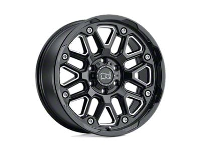 Black Rhino Hollister Gloss Black Milled 6-Lug Wheel; 17x9.5; -18mm Offset (05-15 Tacoma)