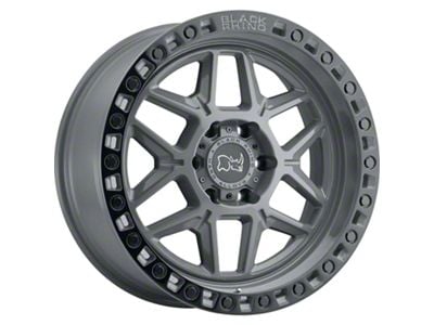 Black Rhino Kelso Battleship Gray with Black Ring 6-Lug Wheel; 20x9; 12mm Offset (05-15 Tacoma)